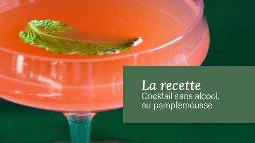 RECETTES - Cocktail sans alcool, au pamplemousse