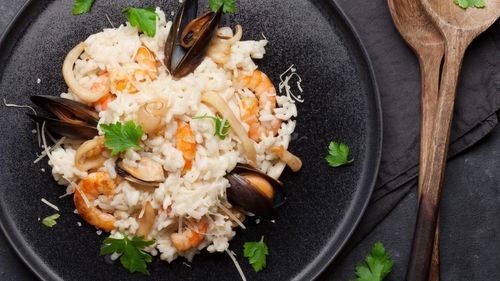 Risotto crémeux aux fruits de mer