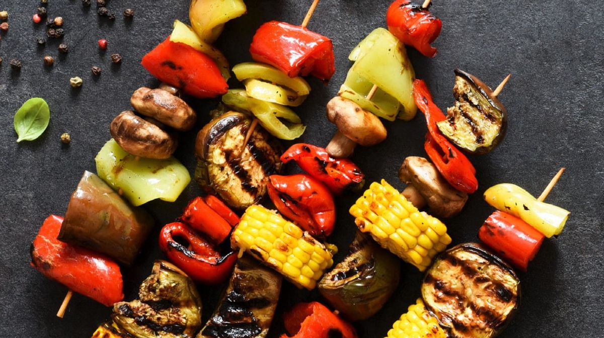 Brochettes de légumes du soleil