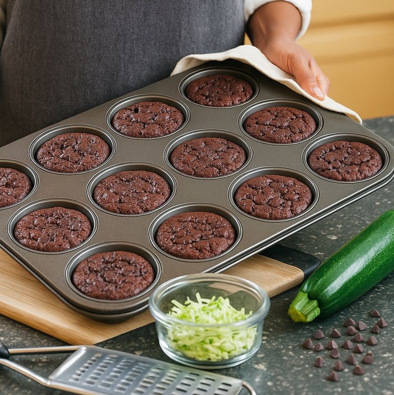 Muffins courgettes/chocolat