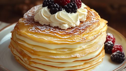 Gâteau de crêpes & crème pâtissière