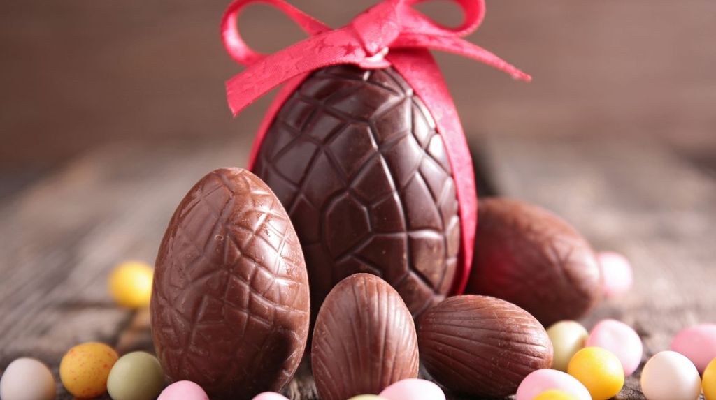 Oeufs de Pâques en chocolat