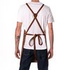 Tablier 100% cuir n°932 marron - Visuel 1
