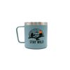 Mug inox BEAVER bleu 350 ml - Visuel 0