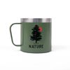 Mug inox BEAVER vert forêt 350 ml - Visuel 0