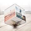 Cadre Photo Cube Rotatif 6 vues 15 x 15 cm
