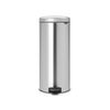 Poubelle à pédale New Icon 30L inox mat Fingerprint proof - Visuel 0
