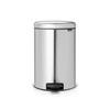 Poubelle à pédale New Icon 20L inox mat Fingerprint proof - Visuel 0