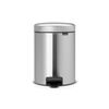 Poubelle à pédale New Icon 5L inox mat Fingerprint Proof - Visuel 0