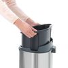 Poubelle Touch Bin New 40 L Inox Mat - Visuel 4