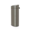 Poubelle Touch Bin New 40 L Platinium - Visuel 1