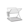 Egouttoir à vaisselle pliable 13 assiettes gris clair - Visuel 0
