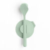 Brosse à vaisselle avec support ventouse vert - Visuel 1