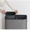 Poubelle Bo Touch Bin 2 x 30 L Platinium - Visuel 2