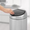 Poubelle Touch Bin 30 L Fingerprint proof Matt Steel - Visuel 1