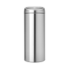 Poubelle Touch Bin 30 L Fingerprint proof Matt Steel - Visuel 0