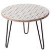 Table d'appoint ronde blanche 50 x 40