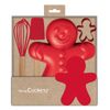 Coffret moule en silicone et accessoires Bonhomme pain d'épices - Visuel 1