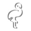 Moule découpoir flamant rose XXL - Visuel 1