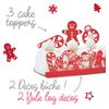 Décoration bûche de Noel 5 pièces - Visuel 2