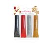 4 stylos déco pailletés noir, rouge, argenté et doré - Visuel 0