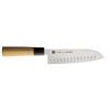 Couteau Santoku alvéolé 17 cm Haiku - Visuel 0
