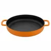 Poêle à frire Sous-Chef en fonte 100% recyclée orange 28 cm - Visuel 1