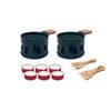 Coffret raclette à la bougie LUMI 2 personnes sapin vert - Visuel 2