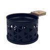 Coffret raclette à la bougie LUMI 2 personnes géométrie noir - Visuel 3