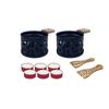 Coffret raclette à la bougie LUMI 2 personnes géométrie noir - Visuel 2