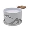Coffret raclette à la bougie LUMI 2 personnes montagne blanche - Visuel 3