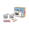 Coffret raclette à la bougie LUMI 2 personnes montagne blanche - Visuel 1