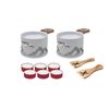 Coffret raclette à la bougie LUMI 2 personnes montagne blanche - Visuel 2