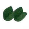 Paire de maniques en coton vert