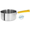 Casserole inox Mutine fixe Jaune 18cm - Visuel 1