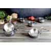 Mini Casserole inox Castel'Pro fixe 9cm - Visuel 1