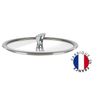 Couvercle plat en verre à bouton Casteline fixe 22cm - Visuel 0