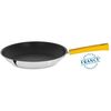 Poêle inox avec anti-adhérent Exceliss Mutine fixe Jaune 24cm - Visuel 1
