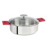 Set Sauteuse 24cm + Couvercle + Anses Framboises - Visuel 0