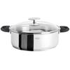 Sauteuse inox Casteline 24cm + anses Mutine noires + couvercle - Visuel 0