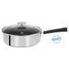 Sauteuse inox avec anti-adhérent Exceliss - Mutine fixe Noir 26cm - Visuel 0