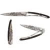 Couteau de Poche Pliant 37g avec Clip Ceinture Titane, Ebène, Dragon viking - Visuel 0