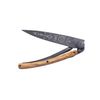 Couteau de poche tatoué bois lame noire viking - Visuel 2