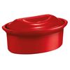 Grande Terrine Ovale Artisanale 1,6 L rouge - Visuel 0