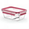 Boîte rectangulaire verre Clip & Close rouge 80 cl - Visuel 0