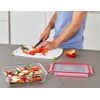 Boîte Clip & Close rectangle 1L rouge - Visuel 1