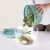 Essoreuse à salade 3 en 1 Vert Menthe 26 cm avec couvercle - Visuel 3