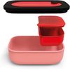 Lunchbox avec couverts rouge ON THE GO - Visuel 1
