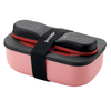 Lunchbox avec couverts rouge ON THE GO - Visuel 0