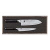 Coffret deux couteaux japonais gamme Shun - office et Santoku - Visuel 0